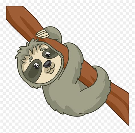 Download Sloth Clipart - Cartoon - Png Download (#5228922) - PinClipart