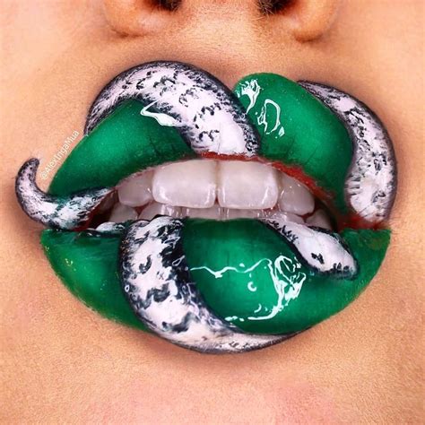 Slytherin 🐍 Inspired by @mimles @katvondbeauty @thekatvond Studded Kiss lipstick in "XXXXX" and ...