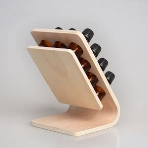 Wooden Essential Oil Bottle Display Stand for Nail Polish Aromatherapy ...