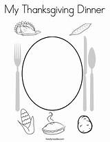 My Thanksgiving Dinner Coloring Page  Twisty Noodle sketch template