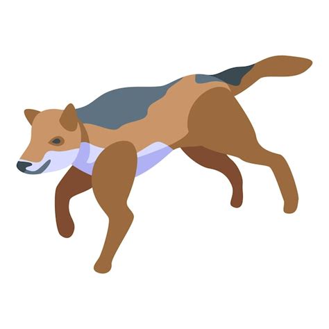 Premium Vector | Running wolf icon isometric of running wolf vector icon for web design isolated ...