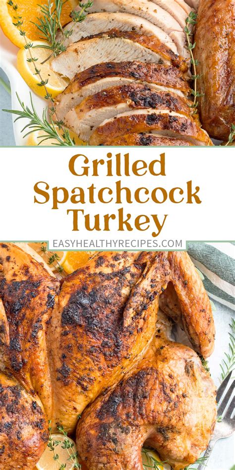 Grilled Spatchcock Turkey with Gravy - Easy Healthy Recipes