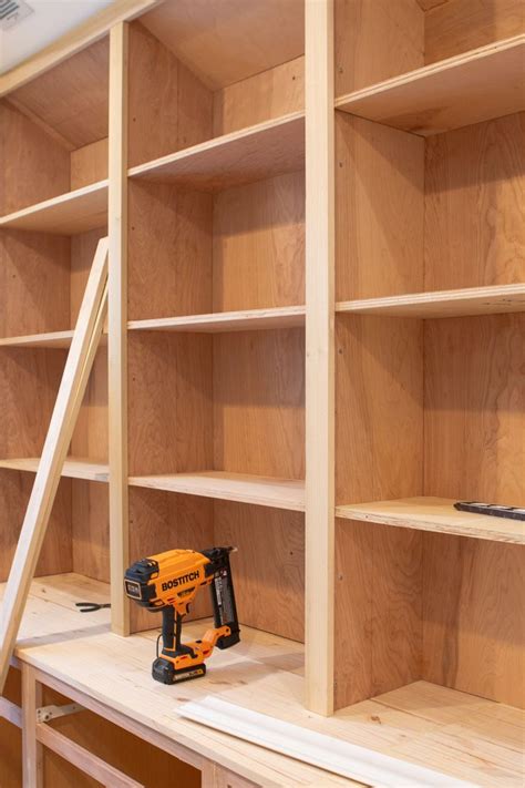 How to Build DIY Bookshelves For Built-Ins (Step-by-Step) | Bookshelves ...