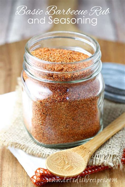 Basic Barbecue Rub and Seasoning | Seasoning recipes, Homemade spices, Homemade seasonings