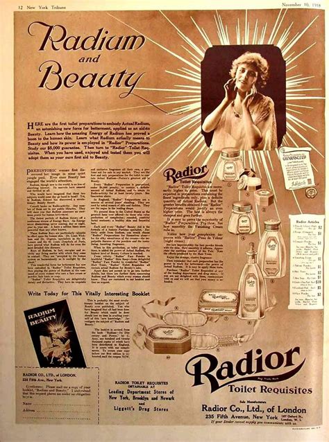 93 best Radium images on Pinterest | Radium girls, Vintage ads and Vintage advertisements