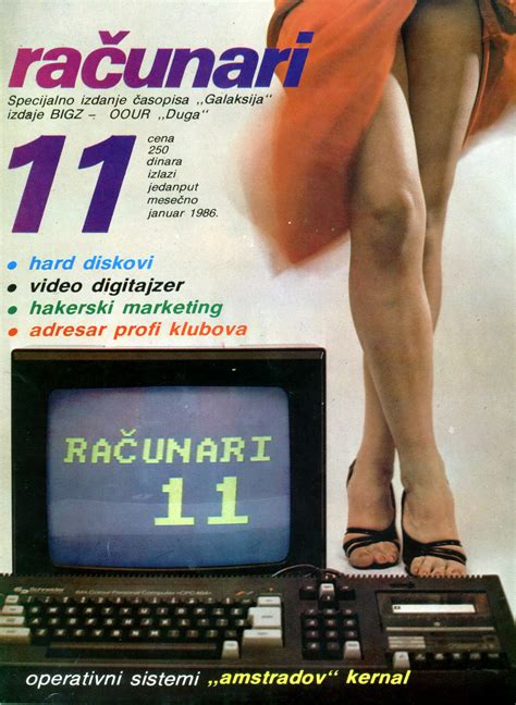 Yugoslavian Computer Magazine Cover Girls of the 1980s-90s - Flashbak