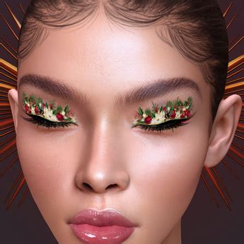 Second Life Marketplace - Christmas Flower Eyeshadow Lel Evo X Bom 彡