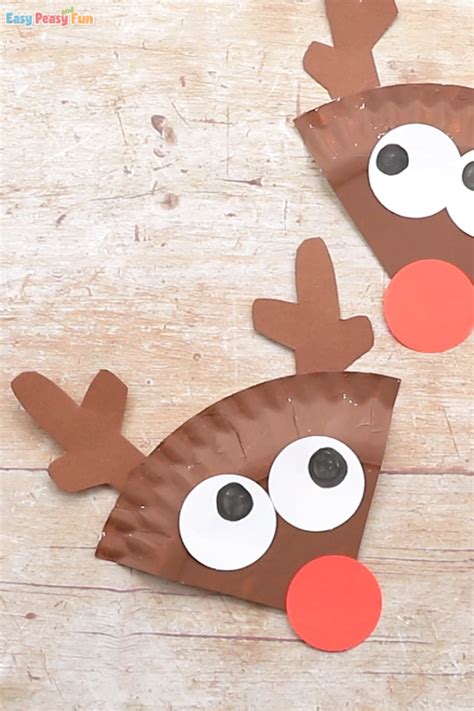 Paper Plate Reindeer Craft - Easy Peasy and Fun