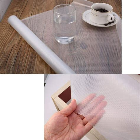 Plastic Shelf and Drawer Liner, Non Adhesive Waterproof Roll(17.7"×60 ...