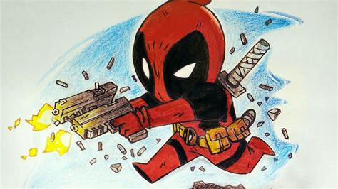 Chibi Deadpool Drawing at PaintingValley.com | Explore collection of Chibi Deadpool Drawing