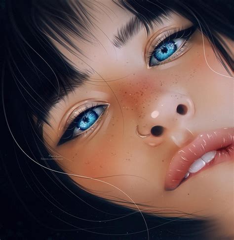 Blue eyes, artist/me , digital , 2019 : r/Art