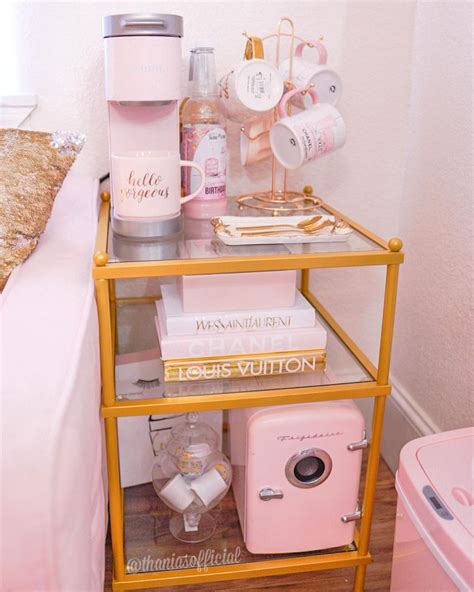 THANIA | All Pink Everything on Instagram: “Re-did my coffee bar because i just felt like it 💗 ...