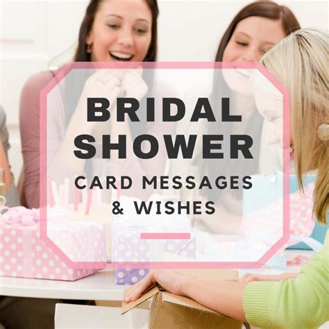 Bridal Shower Card Messages & Wishes