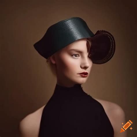 Elegant evening hat on milady margaret on Craiyon