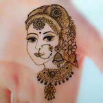 How to draw Bridal face in mehndi | Dulhan mehndi design | Bridal ...