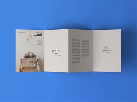 4 Fold Brochure Mockup | Brochure folds, Brochure template, Brochure layout