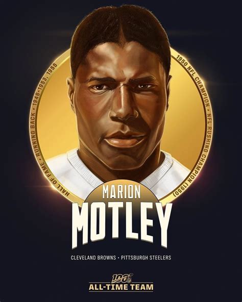 #NFL: Marion Motley is one of the 12 RBs selected to the #NFL100 All-Time Team! Broke in 2020 ...