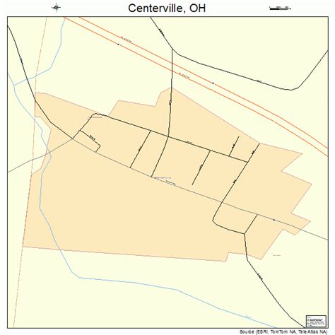 Centerville Ohio Street Map 3913169