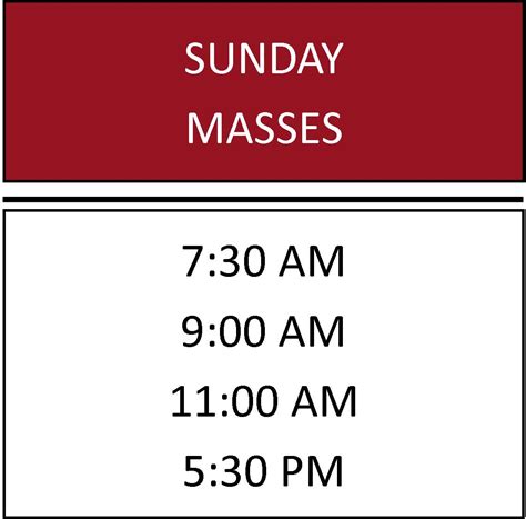 Mass Schedule – St. Timothy Catholic Church | Lutz, FL