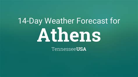 Athens, Tennessee, USA 14 day weather forecast