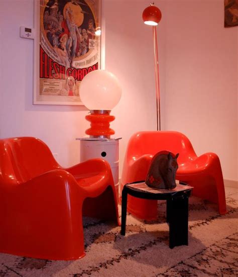STILUX 60s table lamp # Sergio Mazza, 60s Toga chairs, Artemide 1968 ...