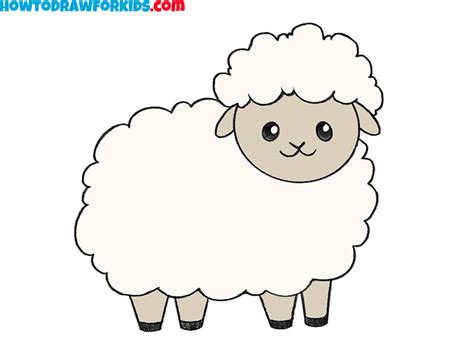 How To Draw A Cartoon Lamb - Documentride5