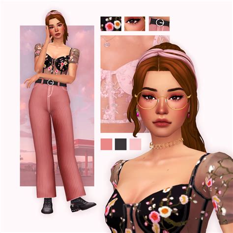starberry-sims — “not your steppin’ stone” hair + accessory strand... The Sims 4 Pc, Sims 4 Mm ...