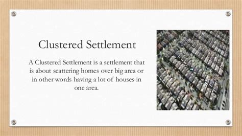 Human settlement pattern