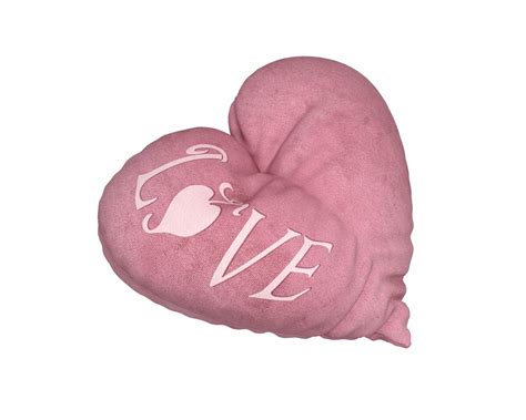 3D heart pillow - love model - TurboSquid 1271622