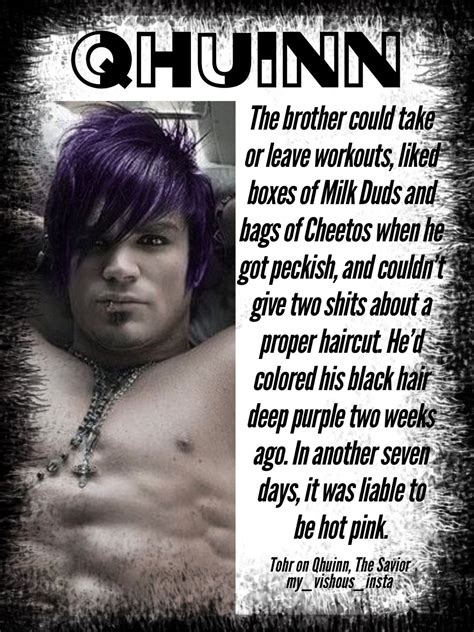 Black Dagger Brotherhood- J.R. Ward - the Savior - Qhuinn- purple hair | Black dagger ...
