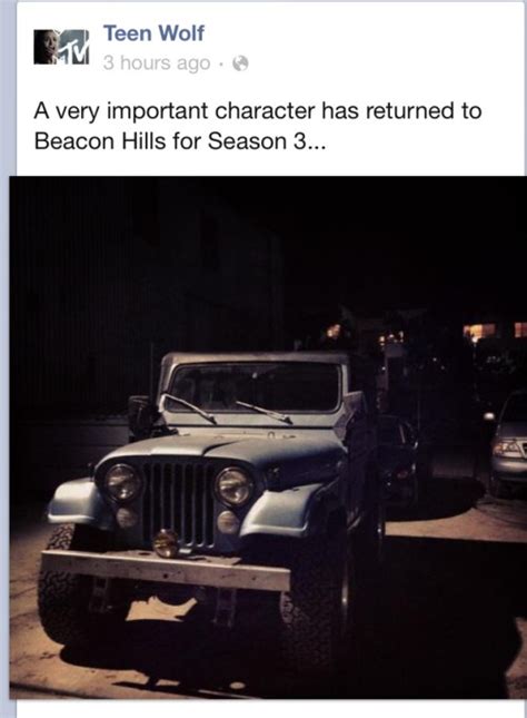 stiles' jeep on Tumblr