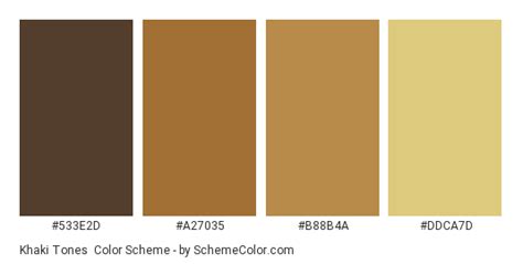 Khaki Tones Color Scheme » Brown » SchemeColor.com