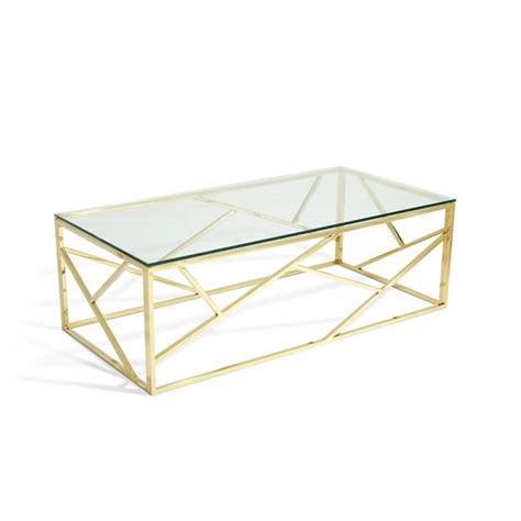 Copper & Gold with Glass Coffee Tables #furnitureinfashion | Gold coffee table, Coffee table ...