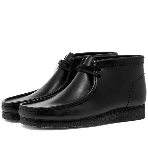 Clarks Originals Wallabee Boot Black Leather | END.