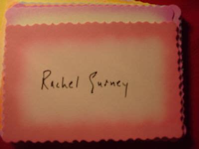 ACTRESS RACHEL GURNEY AUTOGRAPH. | #488520918