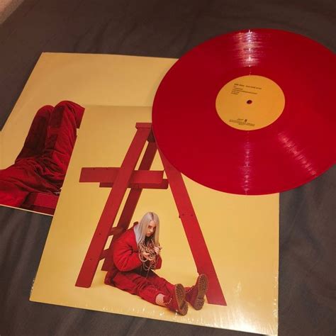 billie eilish vinyl (Rare) red vinly | Vinyle, Anniversaire