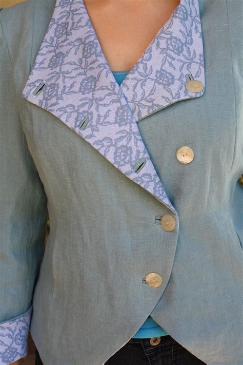 Blue Linen Jacket – Sewing Projects | BurdaStyle.com