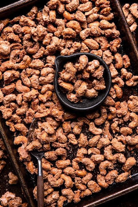 Candied Cashews Super fast and super easy recipe.