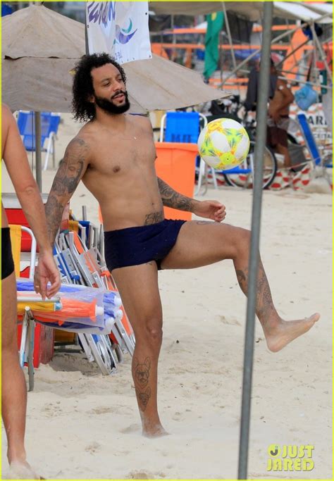 Brazilian Soccer Star Marcelo Vieira Jr. Flaunts His Fit Body at the ...