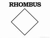 Rhombus Coloring Page sketch template
