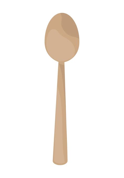 spoon wooden cutlery 11233859 Vector Art at Vecteezy