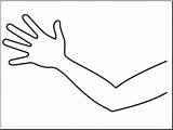 Arm Cast Coloring Page Pages sketch template