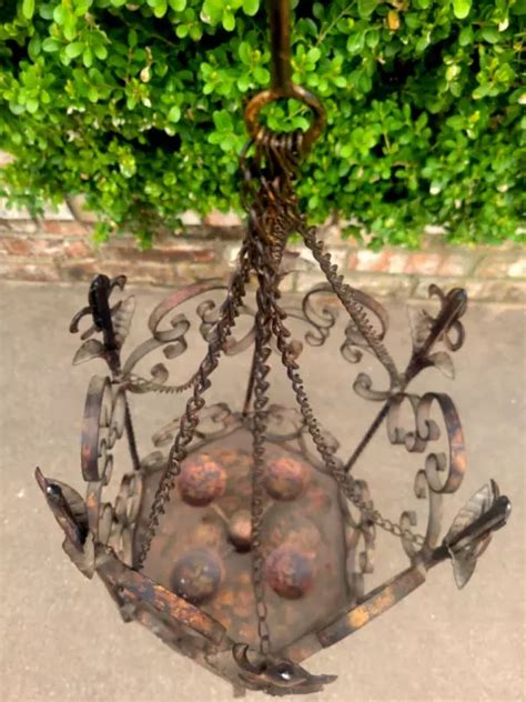VINTAGE GOTHIC CANDELABRA Witchy Wrought Cast Iron Pilar Candle Hanging 41" $300.00 - PicClick
