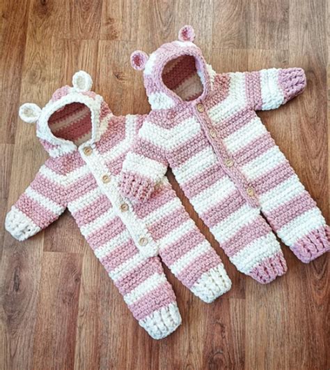 Baby Snow Bear Onesie: Crochet pattern | Ribblr