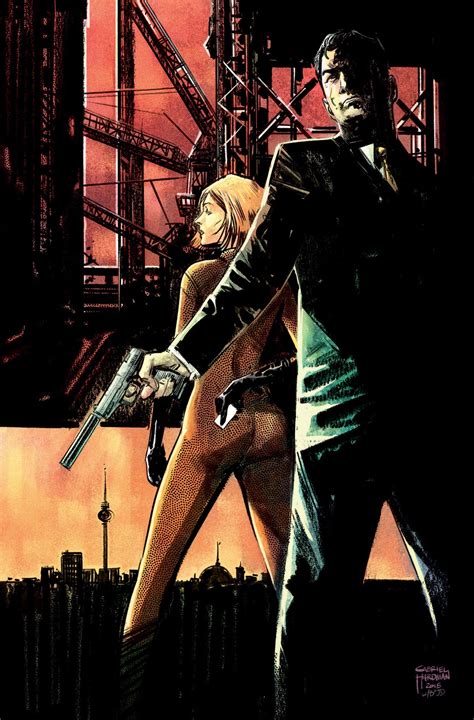 James Bond cover artwork for the Dynamite Entertainment comic book, illustrated by Gabriel ...