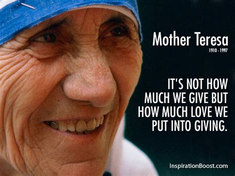 Mother Teresa Giving Quotes | Inspiration Boost