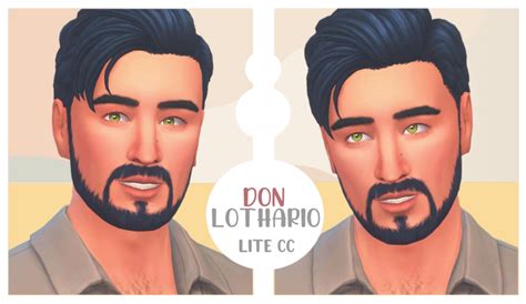 DON LOTHARIO - TOWNIES MAKEOVER (LITE CC) | Tumblr sims 4, Sims 4, C.c.