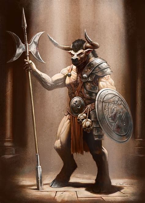 Minotaur by DeanSpencerArt.deviantart.com on @DeviantArt | Fantasy ...