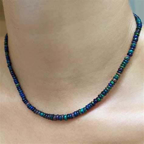 AMANDA PEARL // Black Opal Necklace