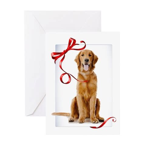 Greeting Card Golden Retriever Christmas Greeting Cards by phoDOGrapher - CafePress